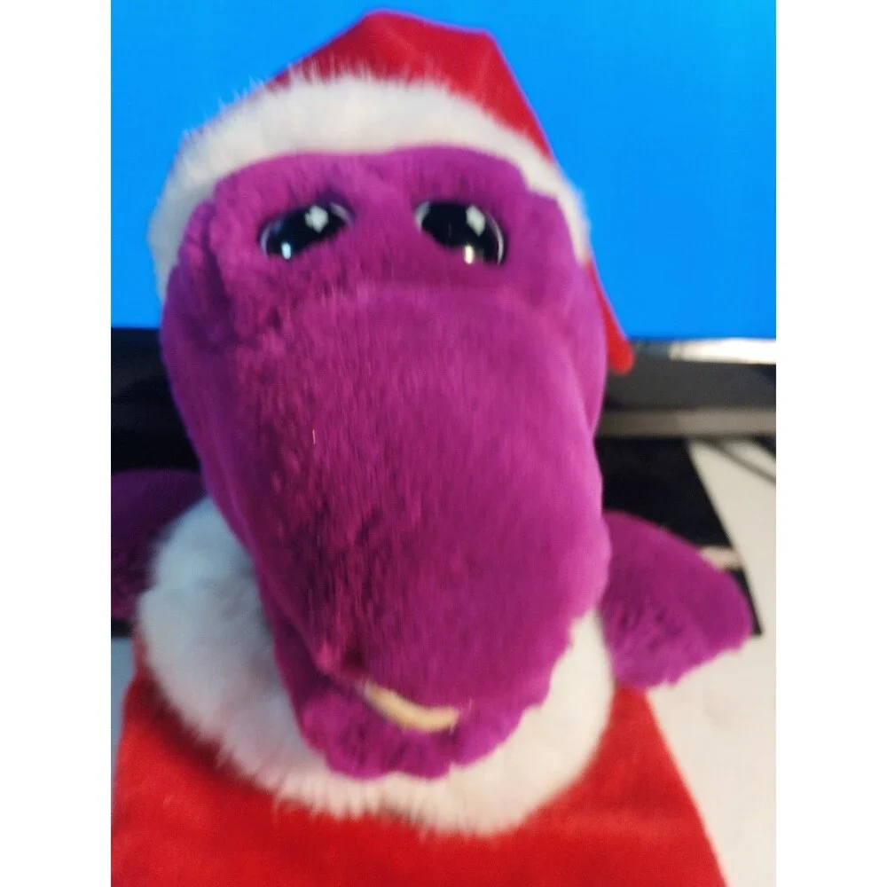 Vintage Barney the Dinosaur 1993 Christmas Stocking - Lyons Group